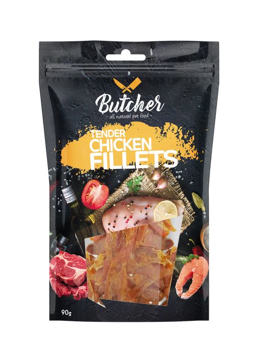 Butcher Tender Fillets for Dogs – 90 g (4 Recipes)