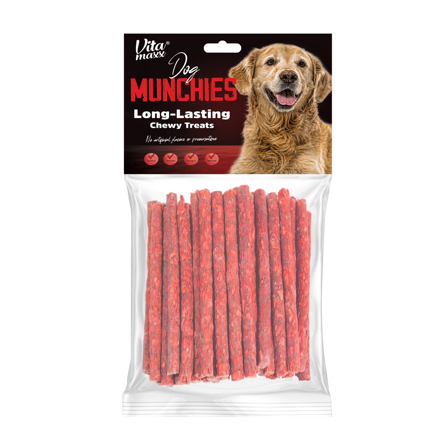 Vitamaxx Dog Munchies Long-Lasting Chewy Treats – Beetroot (100 g)