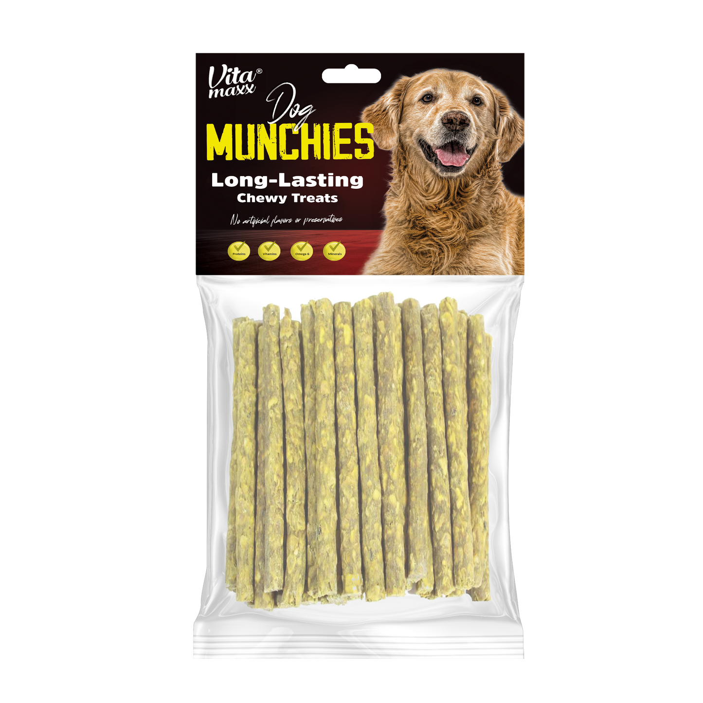 Vitamaxx Dog Munchies Long-Lasting Chewy Treats – Turmeric (100 g)