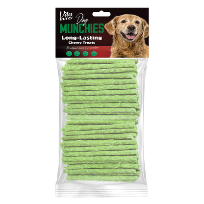 Vitamaxx Dog Munchies Long-Lasting Chewy Treats – Spinach (600 g)