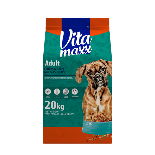Vitamaxx Adult Dog Dry Food-  Chicken & Turkey Recipe (20 kg)