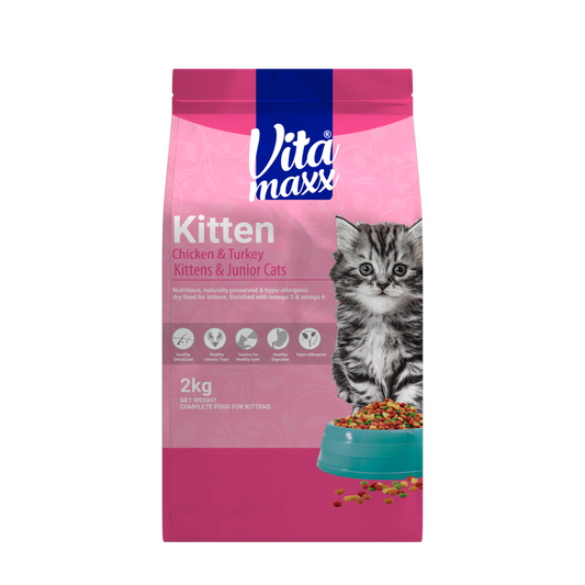 Vitamaxx Kitten Dry Food - Chicken & Turkey Recipe (2 kg)