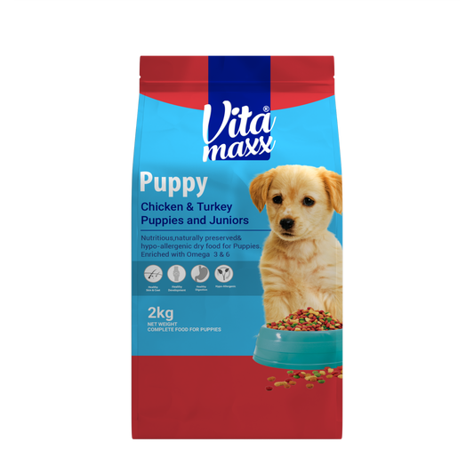 Vitamaxx Puppy Dry Food – Chicken & Turkey Recipe (2 kg)