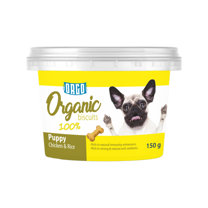 ORGO Organic Puppy Biscuits — 150 g (4 Recipes)