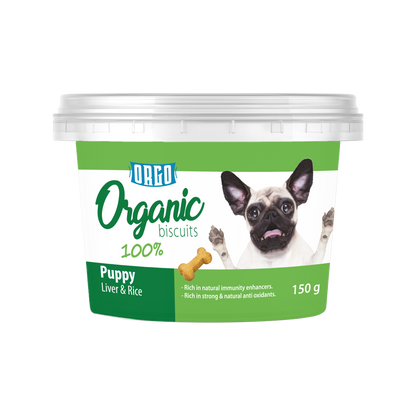 ORGO Organic Puppy Biscuits — 150 g (4 Recipes)