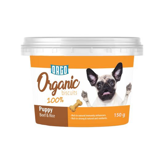 ORGO Organic Puppy Biscuits — 150 g (4 Recipes)