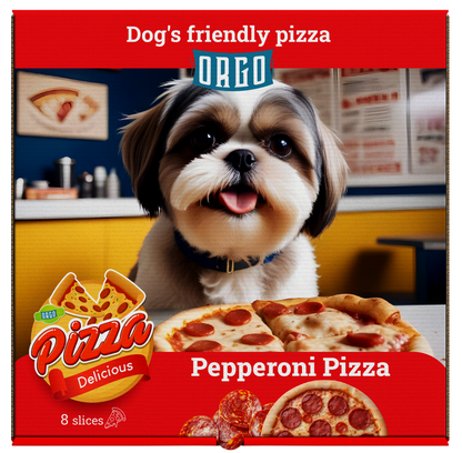 ORGO Dog-Friendly Pepperoni Pizza Treat – 300 g (8 crunchy slices)