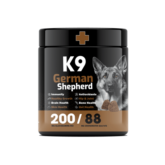 K9 German Shepherd Vitamins Soft Chews – Advanced Daily Support for Active, Large-Breed Dogs