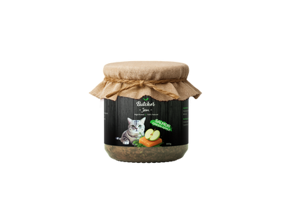 Butcher Cat Jam – Chicken & Strawberry or Salmon & Green Apple, 800g