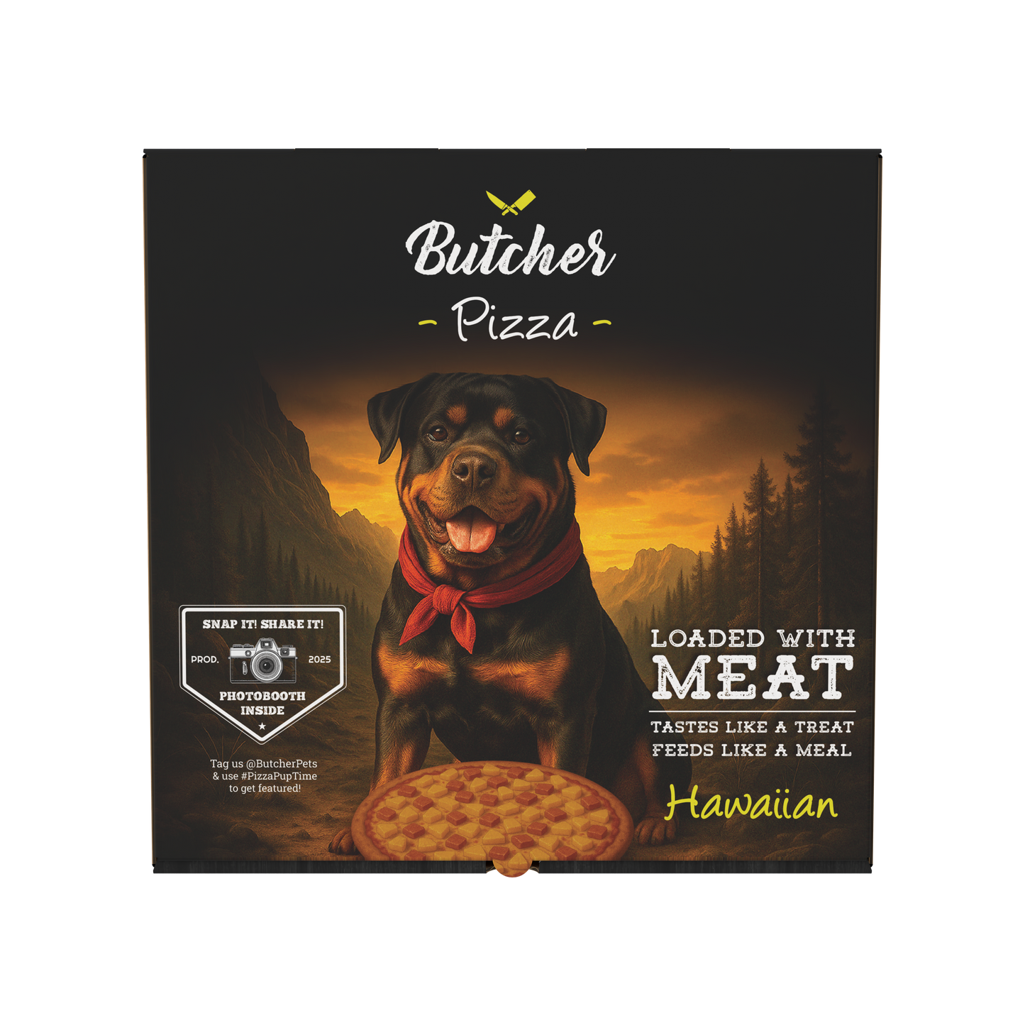 Butcher Pizza – Dog Treats, 300g (4 Varieties)