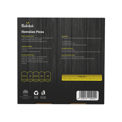 Butcher Pizza – Dog Treats, 300g (4 Varieties)