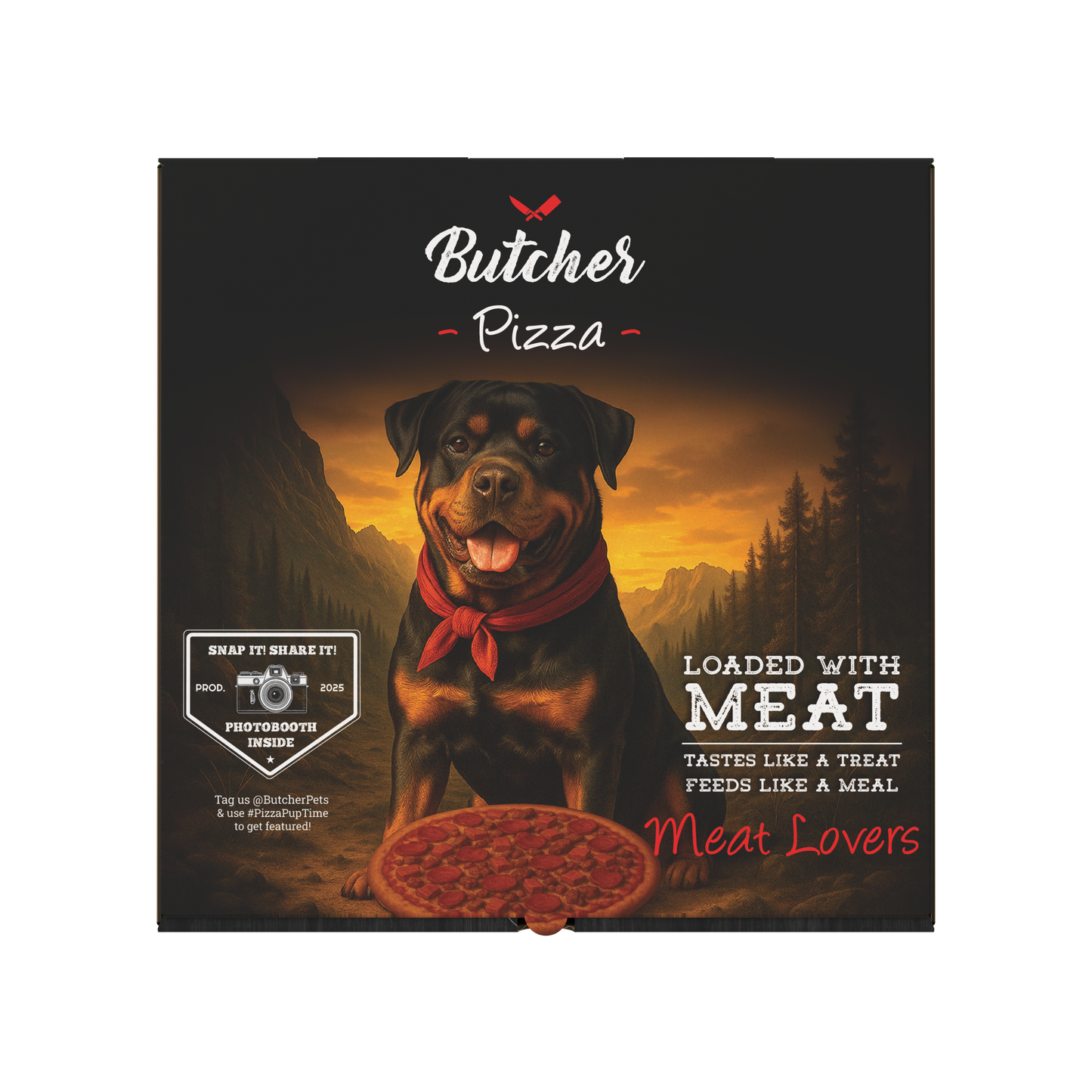 Butcher Pizza – Dog Treats, 300g (4 Varieties)