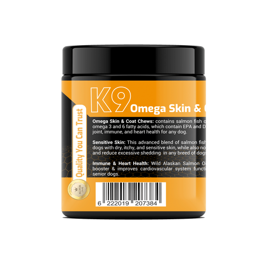 K9 Omega Soft Chews – Skin, Coat & Immune Support Supplement for Dogs