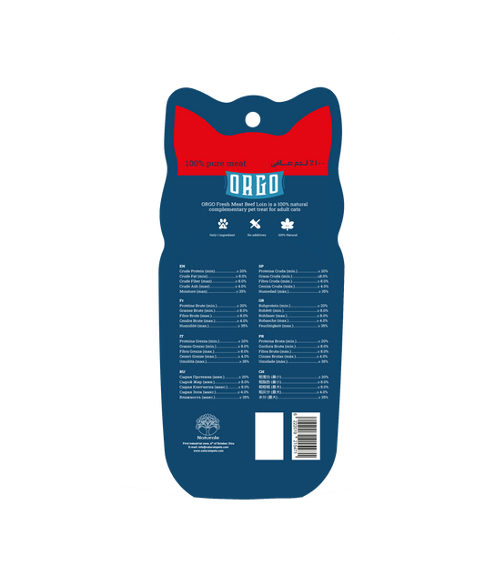 ORGO Fresh Meat™ Beef Tenderloins Cat Treats – 3 Pieces