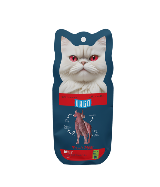 ORGO Fresh Meat™ Beef Tenderloins Cat Treats – 3 Pieces