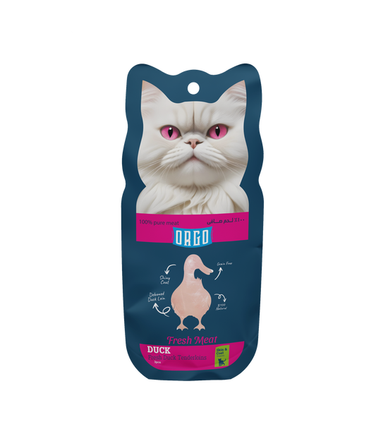 ORGO Fresh Meat Duck Tenderloins Cat Treats – 3 Pieces