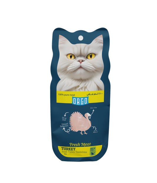ORGO Fresh Meat™ Turkey Tenderloins Cat Treats – 3 Pieces