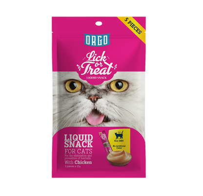 ORGO Lick or Treat™ Chicken Liquid Snack for Cats – 75 g (5 × 15 g)