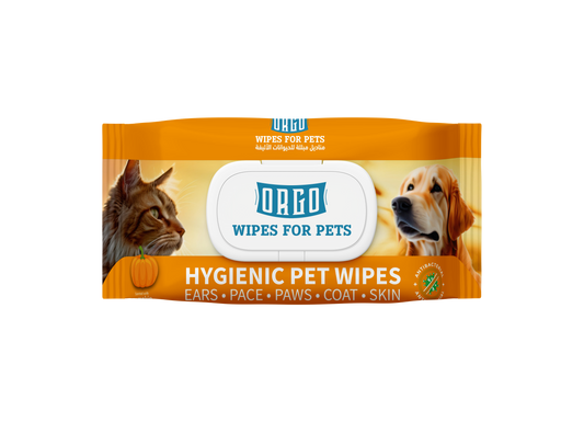 ORGO Hygienic Pet Wipes – Pumpkin Scent | 48 XL Wipes (16 × 20 cm) | Dogs & Cats