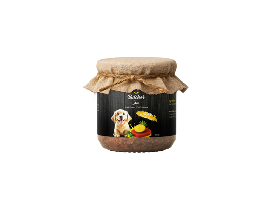 Butcher Dog Jam – Chicken & Strawberry or Beef & Pineapple, 800g