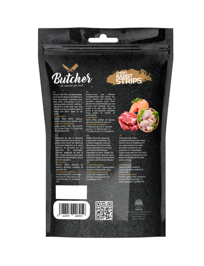Butcher Chewy Strips for Dogs – 90 g (5 Recipes)