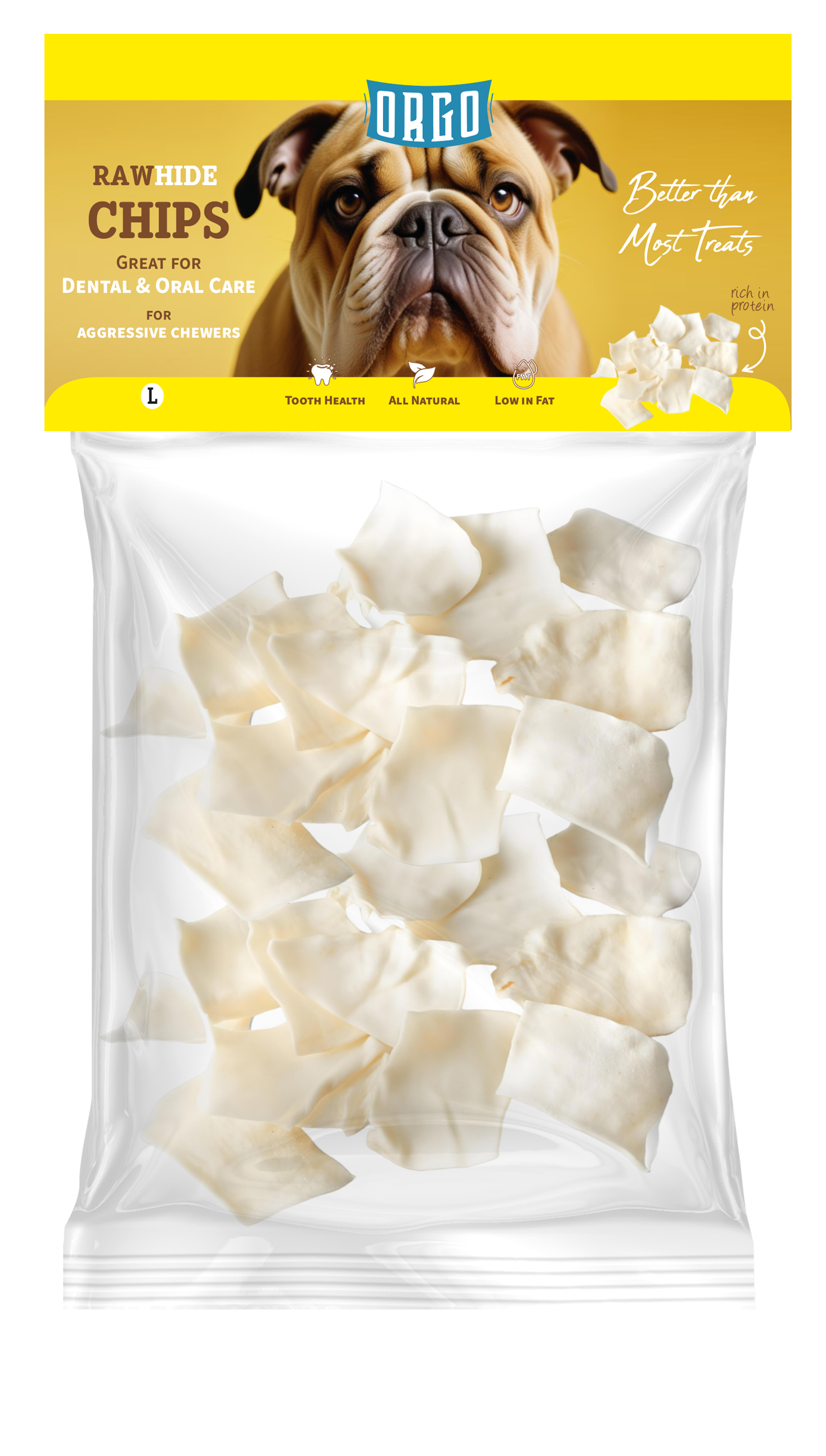 ORGO Rawhide Chips – 200 g