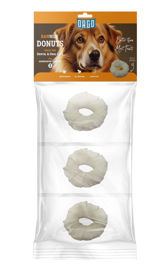 ORGO Rawhide Donuts – Small (3 pcs)