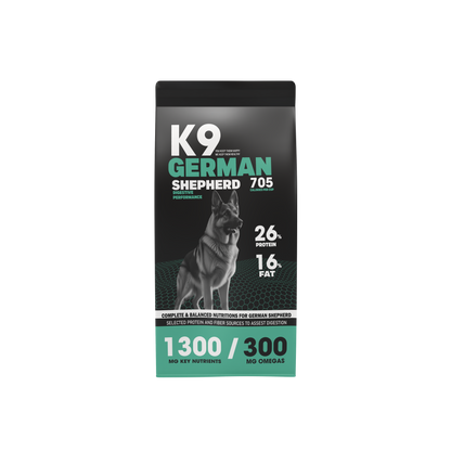 K9 German Shepherd 705 — High-Protein Breed-Specific Food for Dogs (15 kg)