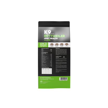 K9 Rottweiler 600 Joint Health with EPA — Breed-Specific Dog Dry Food for Power, Mobility & Longevity (15 kg)