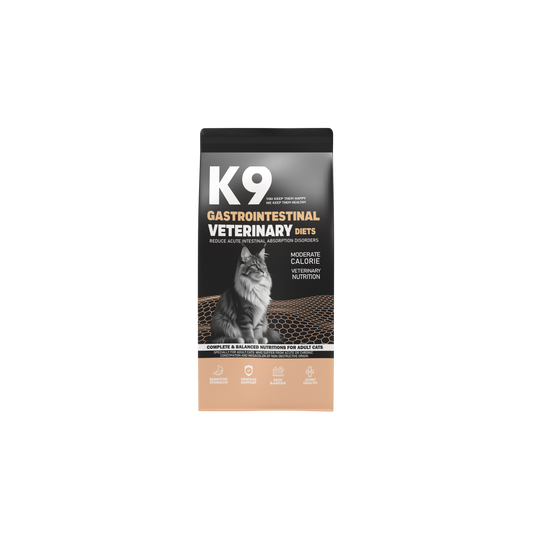 K9 Gastrointestinal Veterinary Diet – Sensitive-Digestion Dry Food for Adult Cats (500 g, 2 kg, 10 kg)