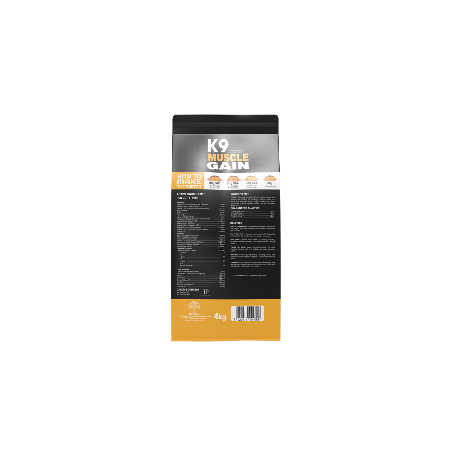 K9 Muscle Gain — Training Dry Food for Dogs (4 kg)