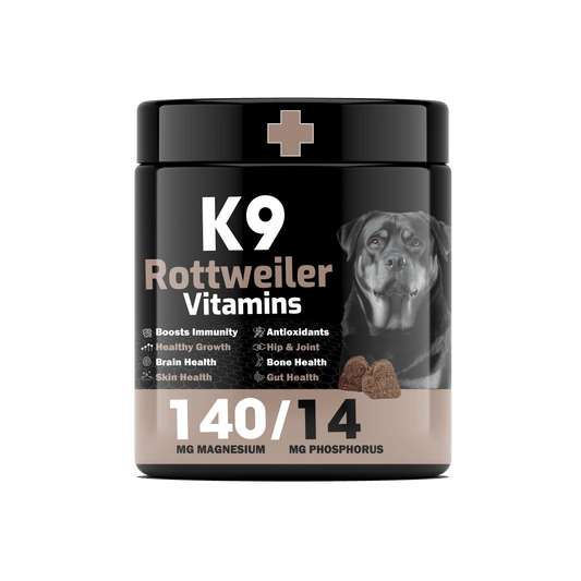 K9 Rottweiler Vitamins Soft Chews – Complete Nutritional Support for Big, Powerful Dogs