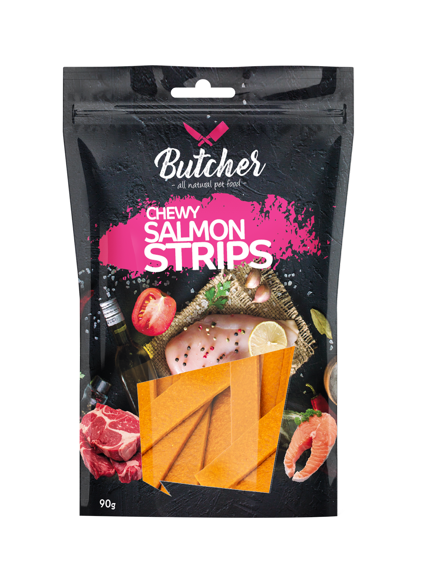 Butcher Chewy Strips for Dogs – 90 g (5 Recipes)
