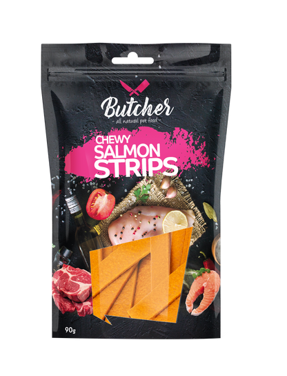 Butcher Chewy Strips for Dogs – 90 g (5 Recipes)