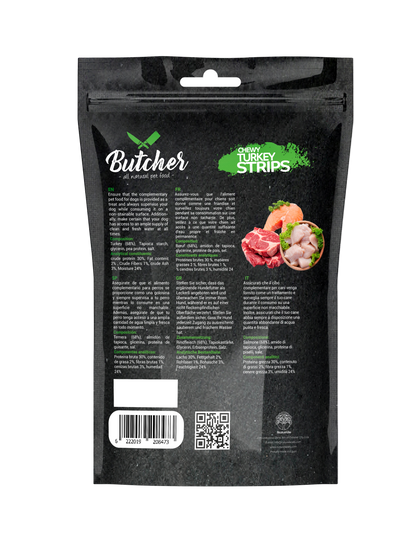 Butcher Chewy Strips for Dogs – 90 g (5 Recipes)