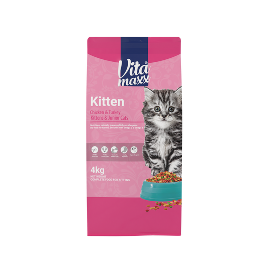 Vitamaxx Kitten Dry Food - Chicken & Turkey Recipe (4 kg)