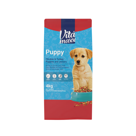 Vitamaxx Puppy Dry Food – Chicken & Turkey Recipe (4 kg)